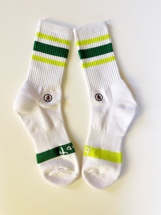 Green and Yellow Stripy Sox